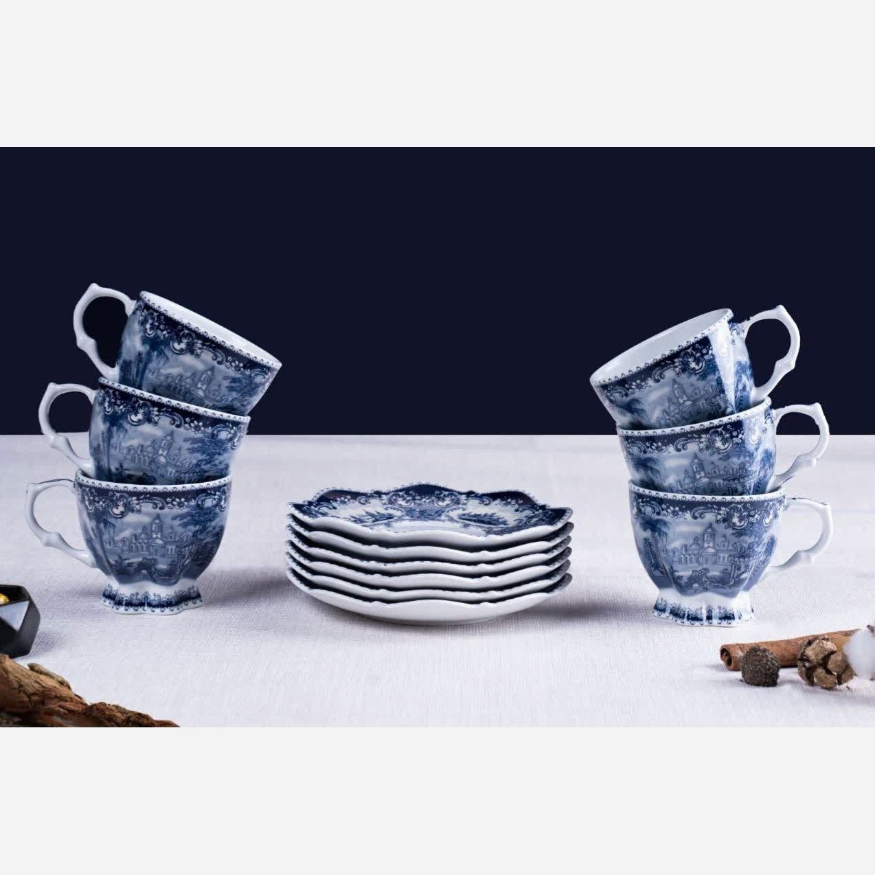 ست فنجان و زیر فنجان چای خوری تی تایم آکسفورد